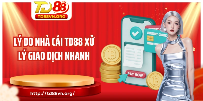 Lý do nhà cái TD88 xử lý giao dịch nhanh