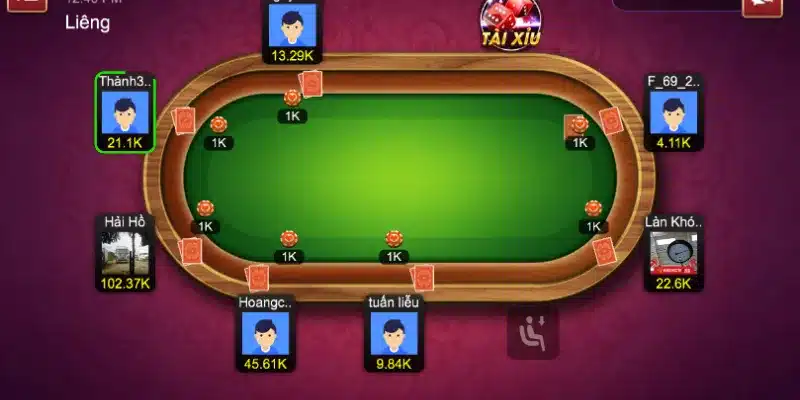 Game bài liêng có cách chơi đòi hỏi tâm lý chiến 